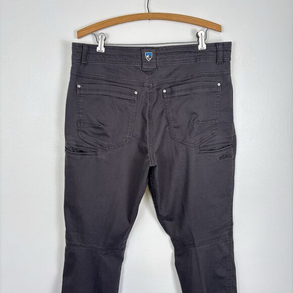 Kuhl Revolt Pants Mens 35x34 Charcoal Outdoor Hiking Utility Cargo Gray Hiking - Picture 9 of 12